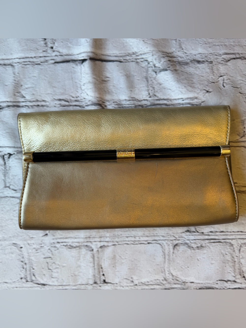 Diane Von Furstenberg Wallet Clutch Neutral Mixed Metallic Designer